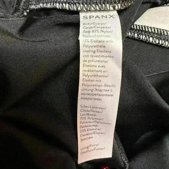 Spanx Faux Leather Side Stripe Leggings Size Small - Picture 9 of 10